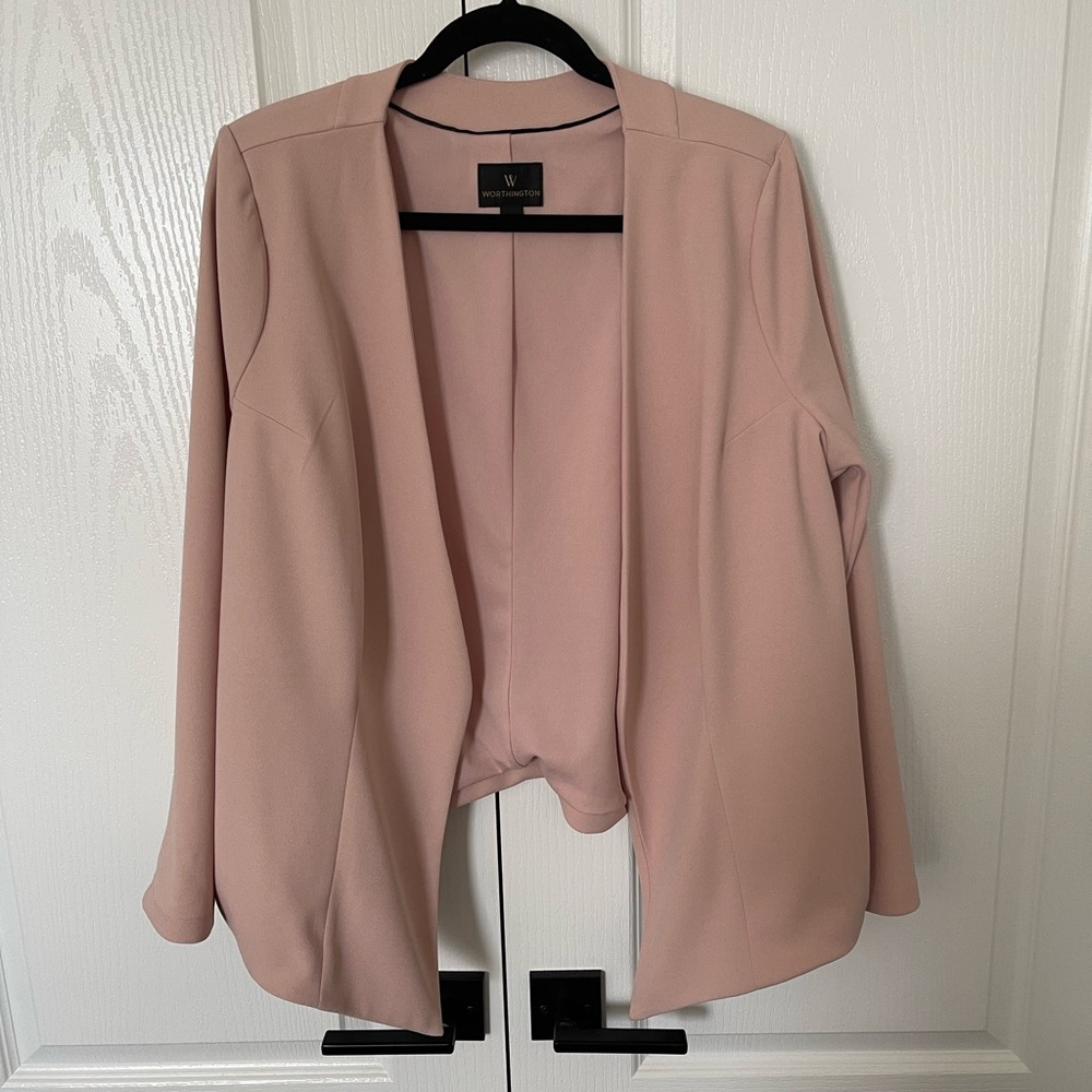 Blush Pink Worthington Blazer
